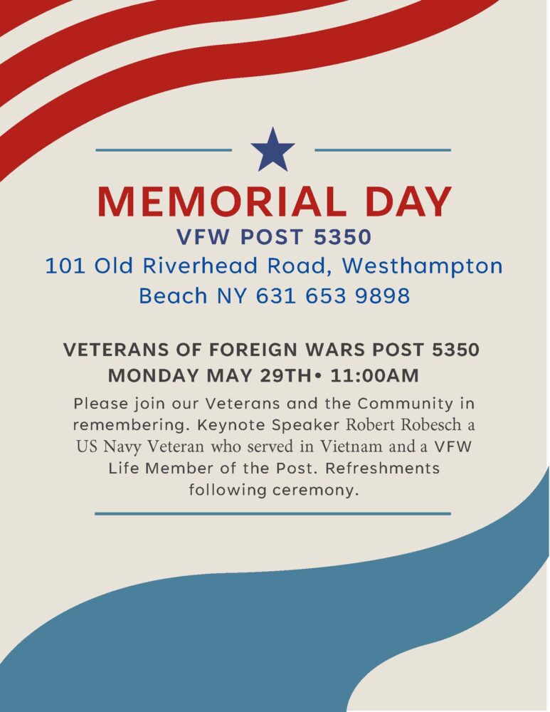 VFW Post 5350 Memorial Day Ceremony