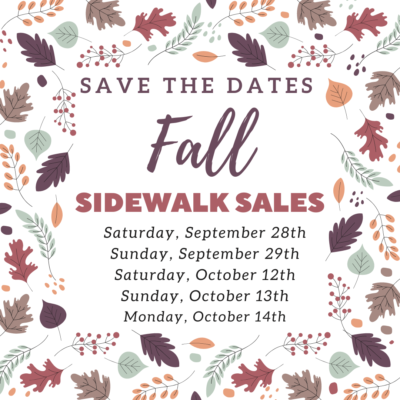 Fall Sidewalk Sales