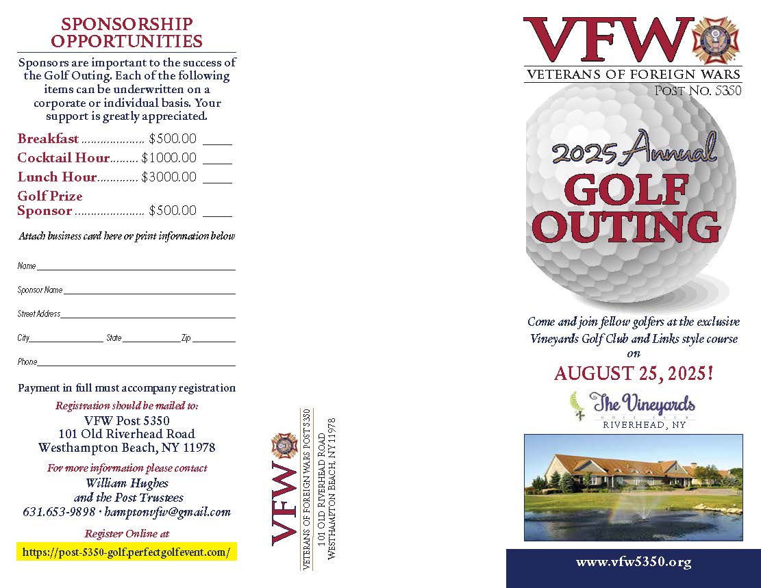 VFW Post 5350 Annual Golf Outing