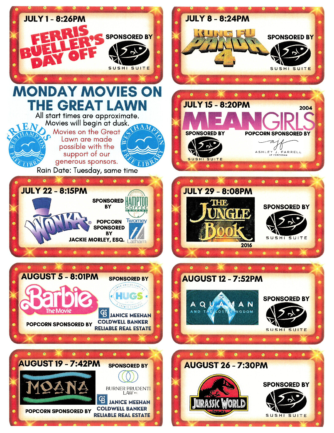 Monday Movies on The Great Lawn - Aquaman and The Lost Kingdom