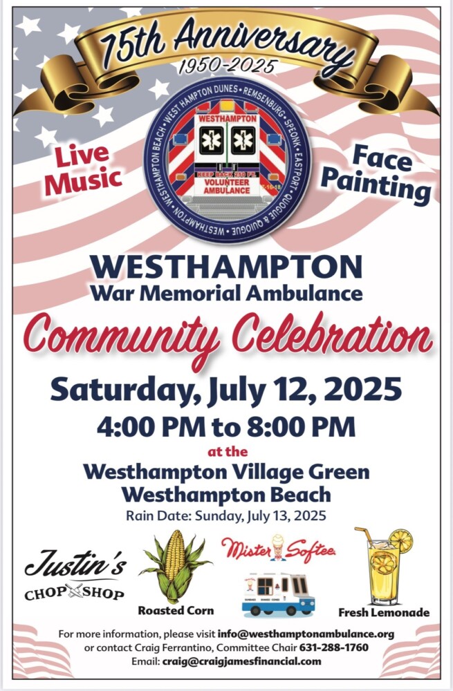 Westhampton War Memorial Ambulance Community Celebration