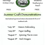 Summer Craft Demonstrations